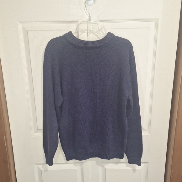 Alfred Dunner Crew Neck Sweater Festive Sailing Design-L-Stars Flags Embroidery - Picture 3 of 7